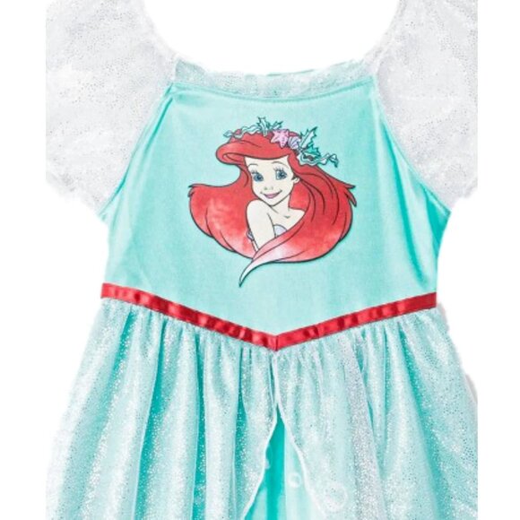 Toddler Girls' Disney Princess Fantasy Ariel Little Mermaid NightGown 4T - Picture 3 of 3